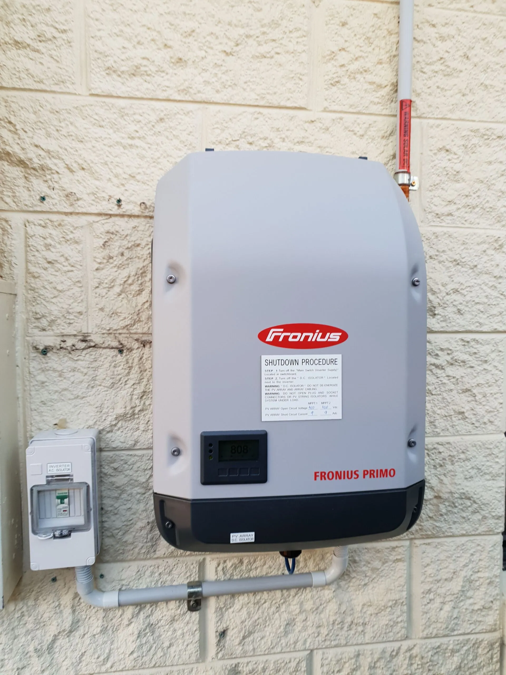Townsville solar & electrical blog — a Fronius Primo inverter installed by On Point Solar & Electrical