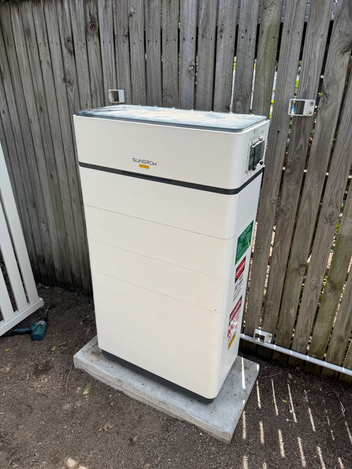 Sungrow hybrid battery installed by On Point Solar at a Townsville property
